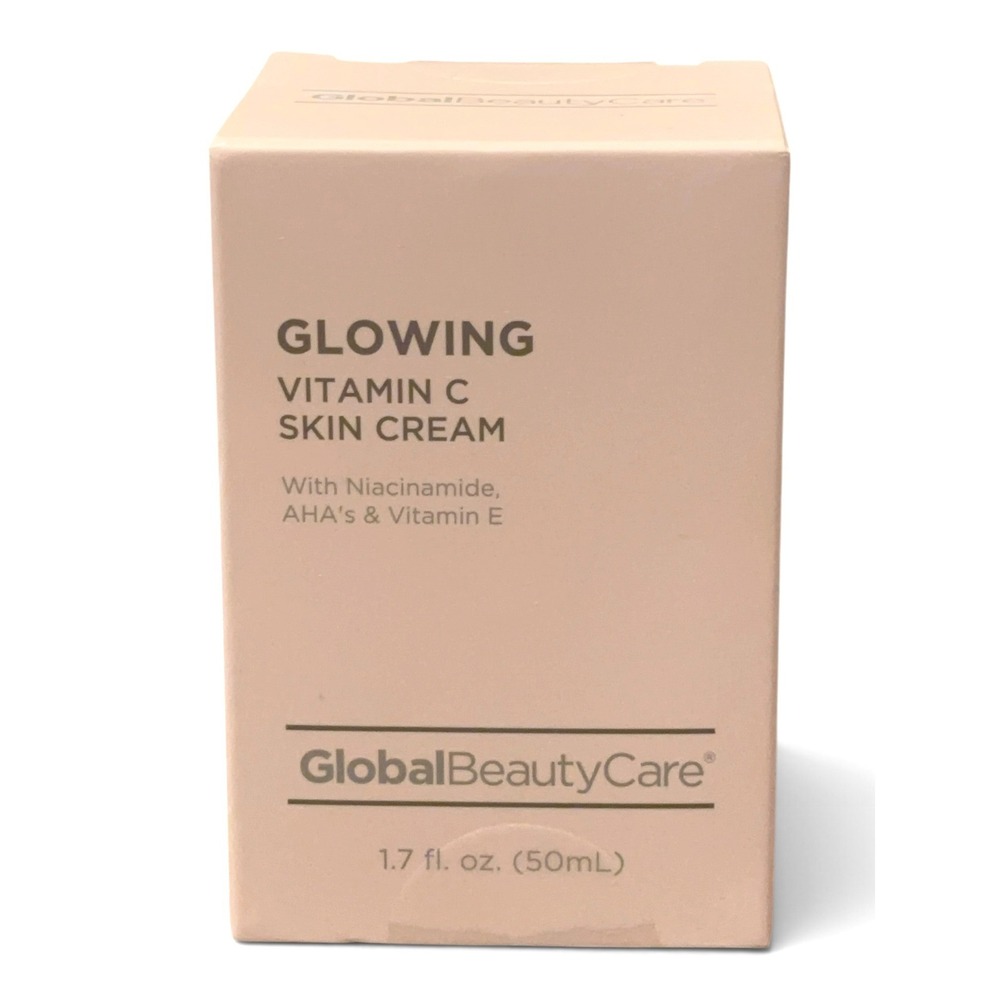 Global Beauty Care Glowing Vitamin C Skin Cream Niacinamide AHA Vitamin E 1.7oz